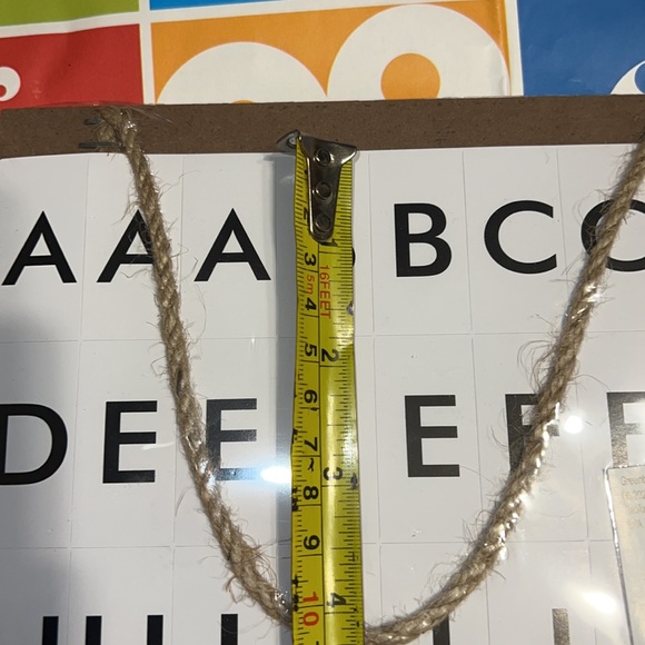 New MDF Hanging Grey DIY Letter Board Wall Decor, 7.87 in X 6.69 in - Picture 7 of 7